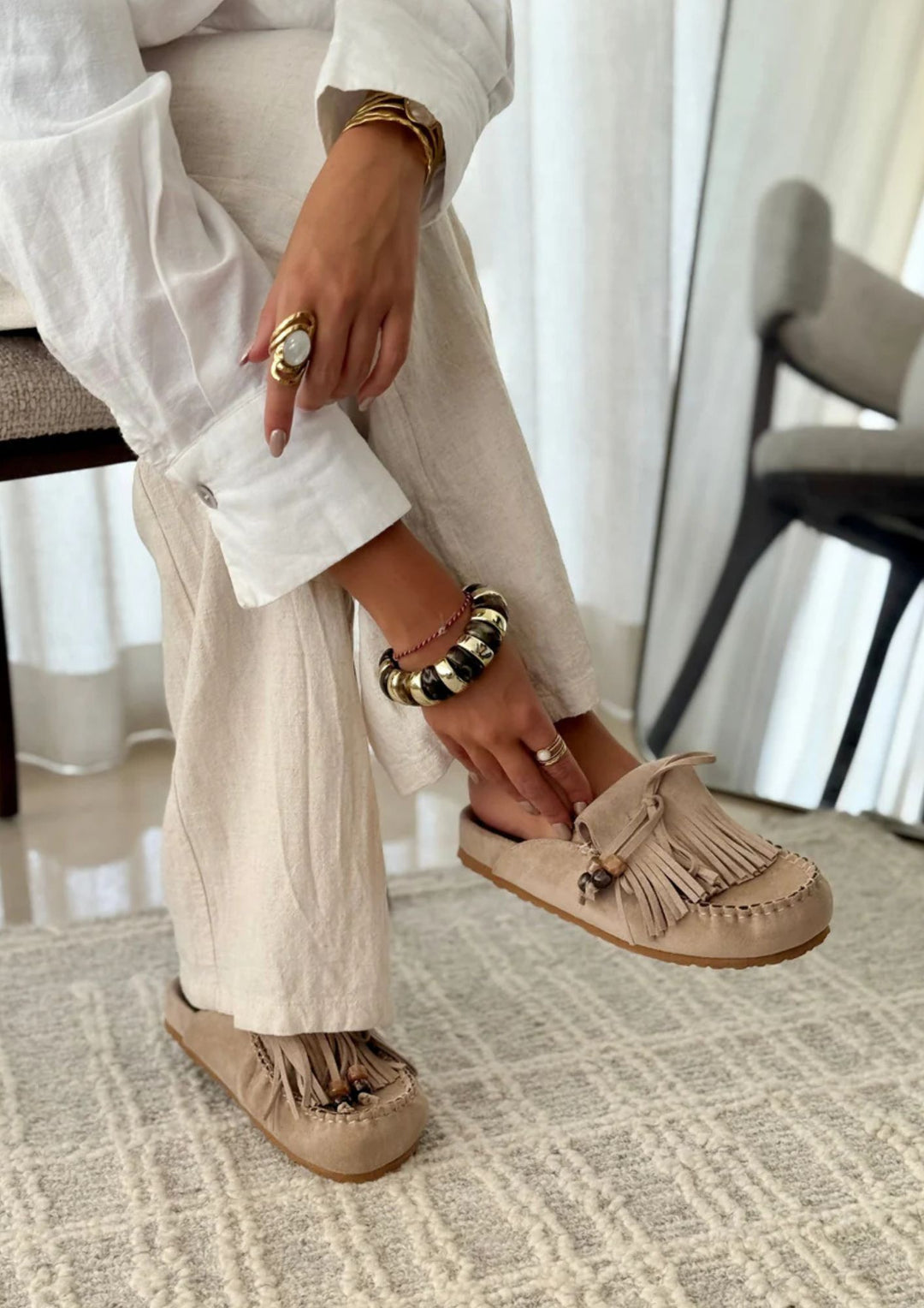 Sabrina | Loafers Beige