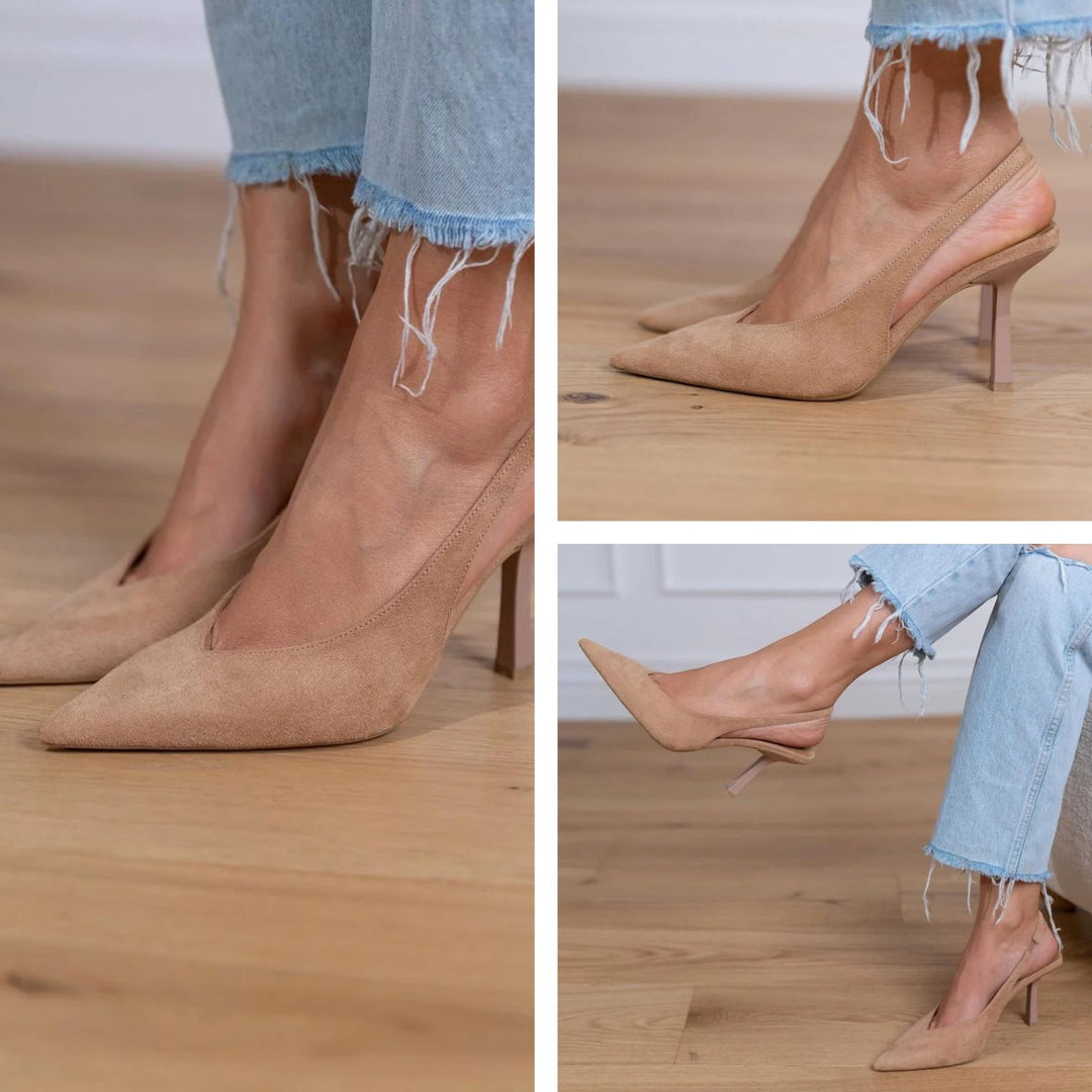 stacy| Nude Low Heels