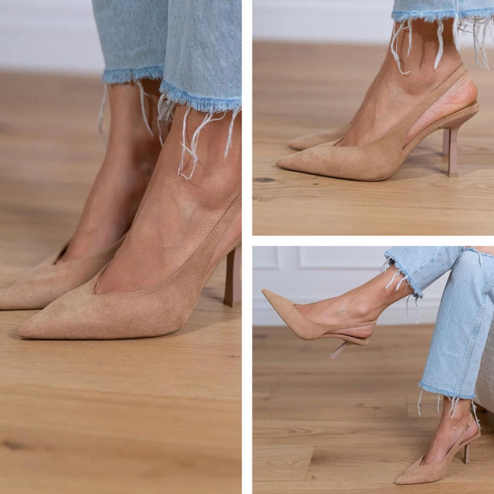 stacy| Nude Low Heels