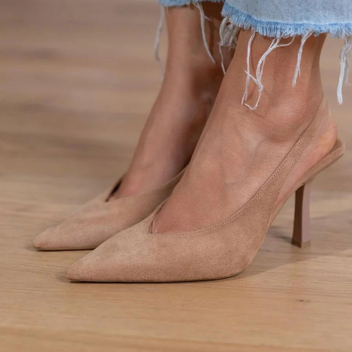 stacy| Nude Low Heels