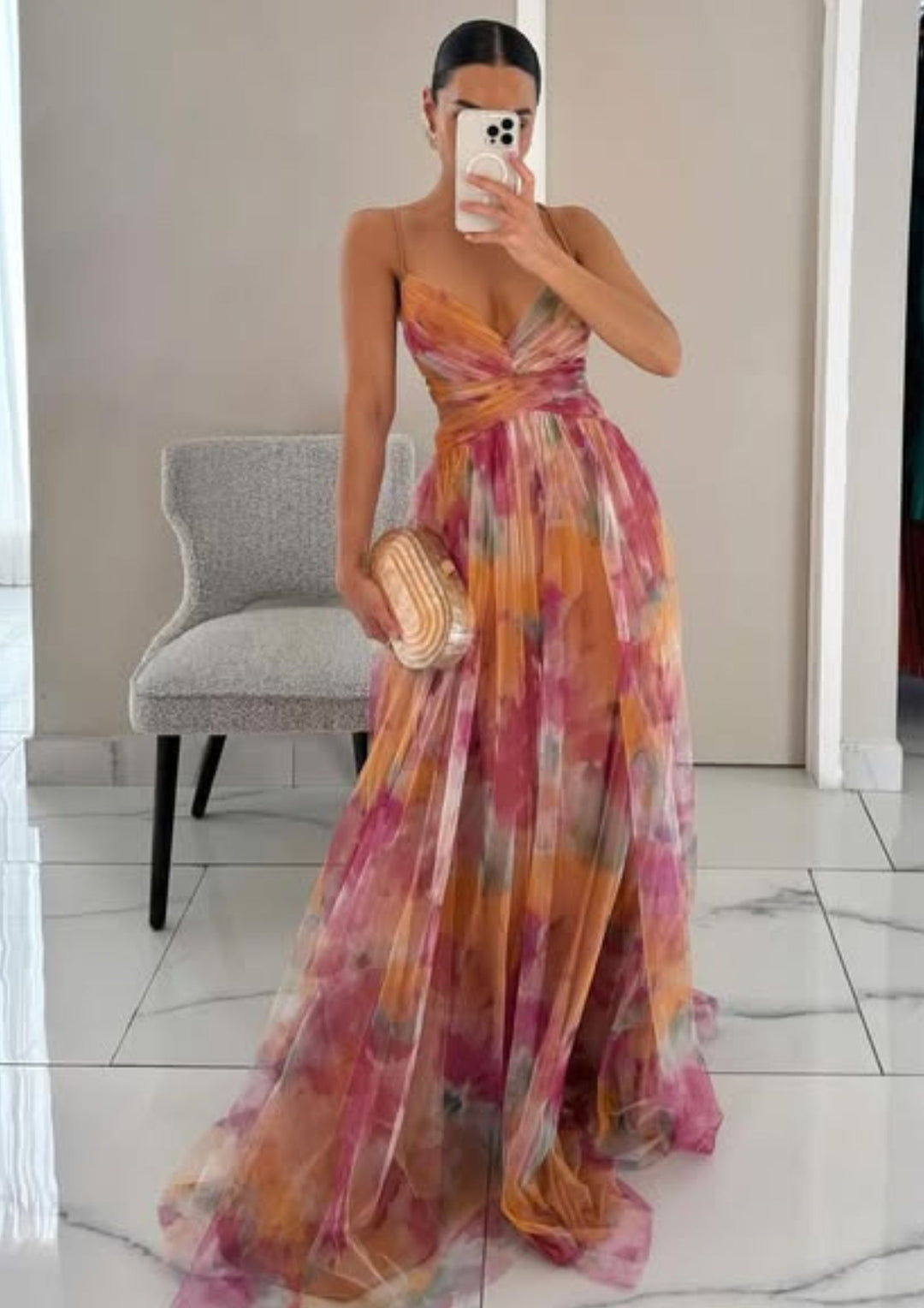 Stephanie | maxi dress with a floral pattern