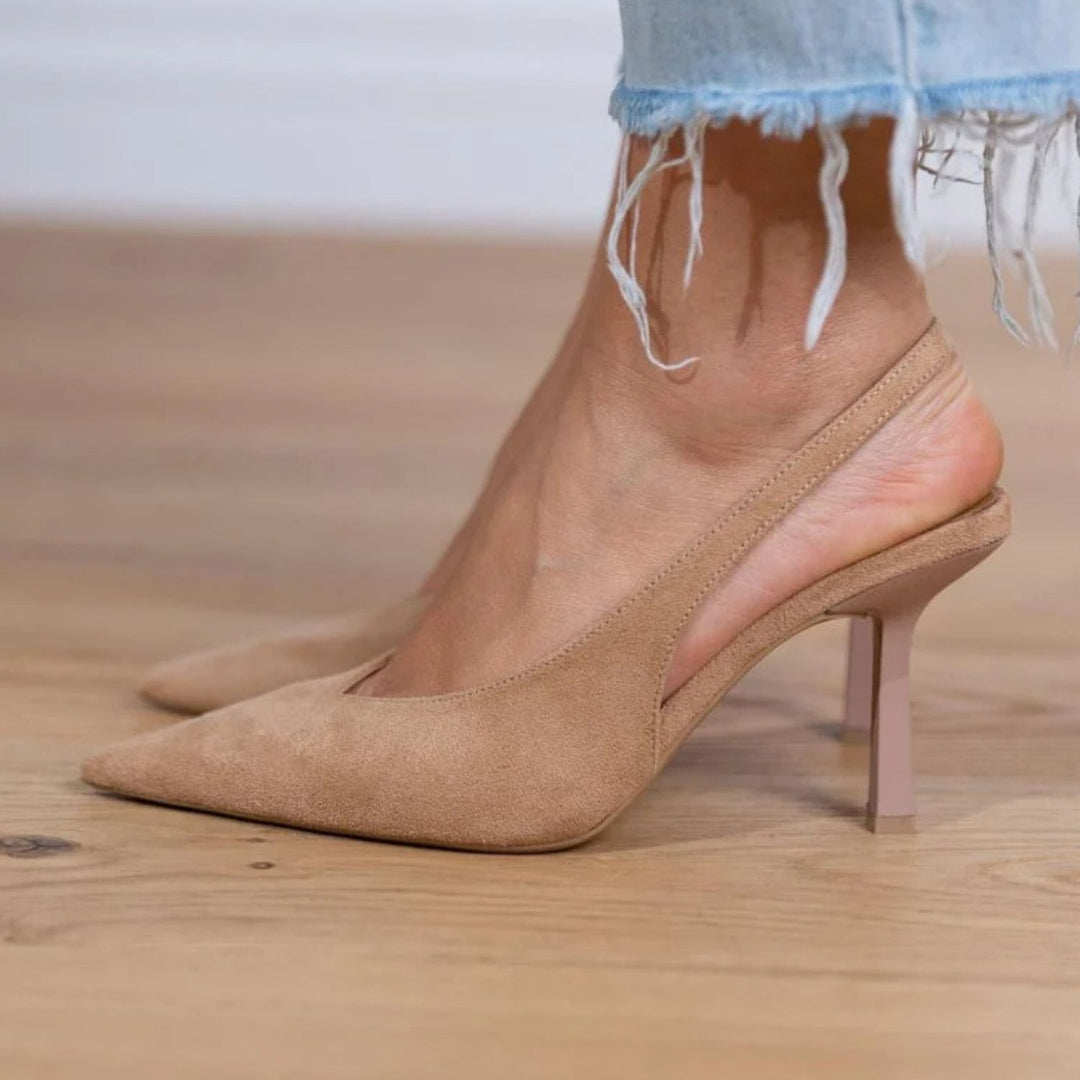 stacy| Nude Low Heels