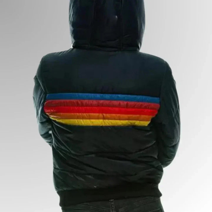 Sierra - Women’s Retro Striped Puffer Jacket