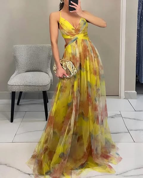 Giselle | maxi dress with a floral pattern