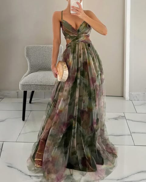 Giselle | maxi dress with a floral pattern