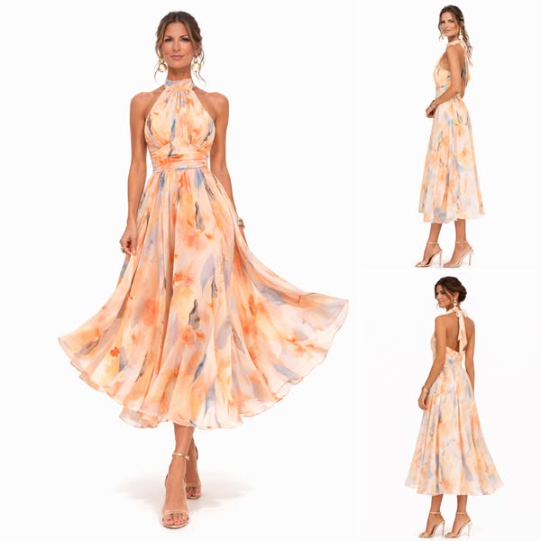 Giselle | maxi dress with a floral pattern