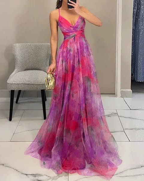Giselle | maxi dress with a floral pattern